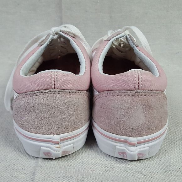 Vans Off The Wall Sneakers Womens 7 Pink Suede Canvas 500714 Lace Up Shoes - Picture 4 of 9